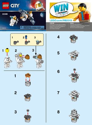 Instrucciones de Construcción - LEGO - 30365 - Space Satellite: Page 1