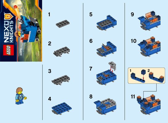 Instrucciones de Construcción - LEGO - NEXO KNIGHTS - 30372 - GRATIS: Minifortaleza Fortrex de Robin: Page 1