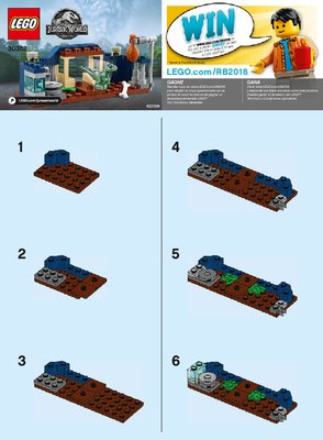 Instrucciones de Construcción - LEGO - 30382 - Baby Velociraptor Playpen: Page 1