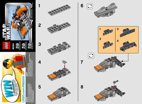 Instrucciones de Construcción - LEGO - 30384 - Snowspeeder™: Page 1