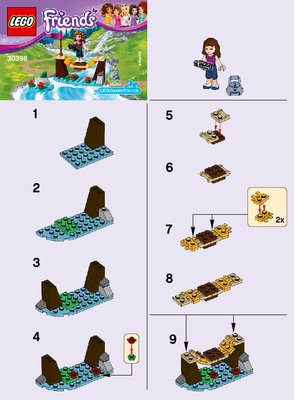 Instrucciones de Construcción - LEGO - 30398 - Adventure Camp Bridge: Page 1