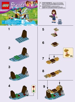 Instrucciones de Construcción - LEGO - 30398 - Adventure Camp Bridge: Page 1