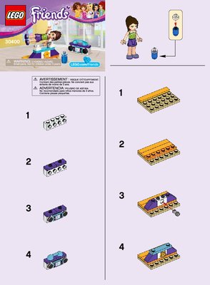 Instrucciones de Construcción - LEGO - 30400 - Gymnastics Bar: Page 1