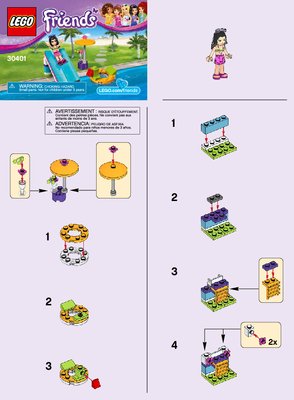 Instrucciones de Construcción - LEGO - 30401 - Pool Foam Slide: Page 1