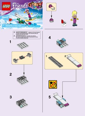 Instrucciones de Construcción - LEGO - 30402 - Snowboard Tricks: Page 1