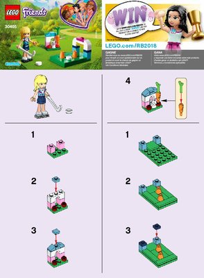 Instrucciones de Construcción - LEGO - 30405 - Stephanie's Hockey Practice: Page 1