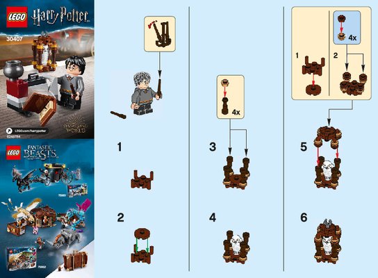 Instrucciones de Construcción - LEGO - 30407 - Harry´s Journey to Hogwarts™: Page 1