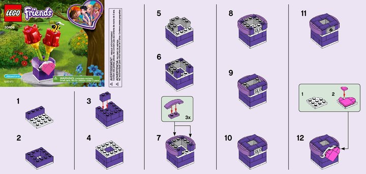 Instrucciones de Construcción - LEGO - 30408 - Tulips: Page 1