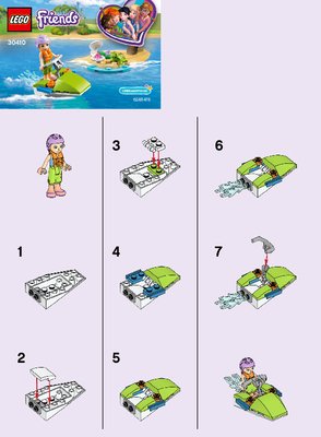 Instrucciones de Construcción - LEGO - 30410 - Mia's Water Fun: Page 1