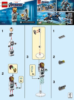 Instrucciones de Construcción - LEGO - 30452 - Iron Man and Dum-E: Page 1