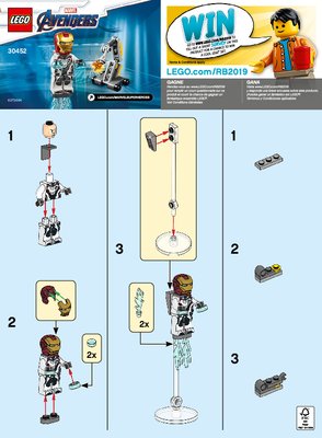 Instrucciones de Construcción - LEGO - 30452 - Iron Man and Dum-E: Page 1