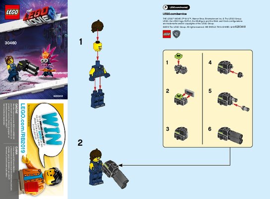 Instrucciones de Construcción - LEGO - 30460 - Rex's Plantimal Ambush: Page 1