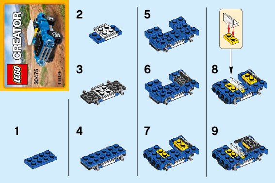 Instrucciones de Construcción - LEGO - 30475 - Off Roader: Page 1