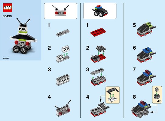 Instrucciones de Construcción - LEGO - 30499 - Robot/Vehicle Free Builds - Make It Your: Page 1