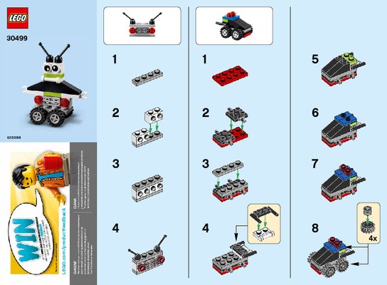 Instrucciones de Construcción - LEGO - 30499 - Robot/Vehicle Free Builds - Make It Your: Page 1