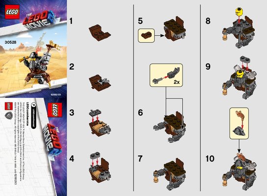 Instrucciones de Construcción - LEGO - 30528 - Mini Master-Building MetalBeard: Page 1