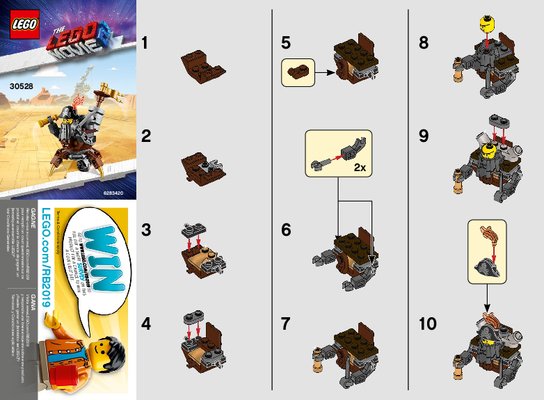 Instrucciones de Construcción - LEGO - 30528 - Mini Master-Building MetalBeard: Page 1