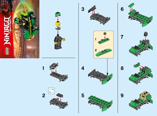 Instrucciones de Construcción - LEGO - 30532 - TURBO: Page 1