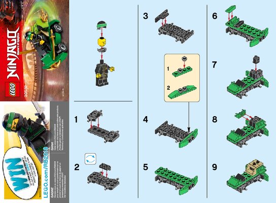 Instrucciones de Construcción - LEGO - 30532 - TURBO: Page 1