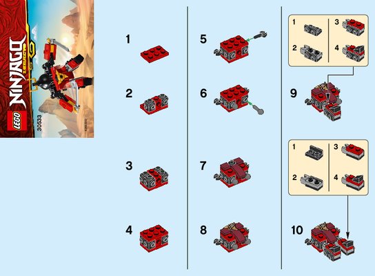 Instrucciones de Construcción - LEGO - 30533 - Sam-X: Page 1