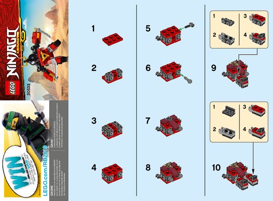 Instrucciones de Construcción - LEGO - 30533 - Sam-X: Page 1