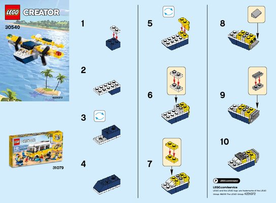 Instrucciones de Construcción - LEGO - 30540 - Yellow Flyer: Page 1