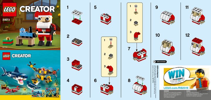 Instrucciones de Construcción - LEGO - 30573 - Santa: Page 1