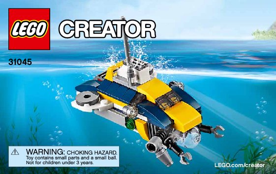 Instrucciones de Construcción - LEGO - Creator - 31045 - Explorador oceánico: Page 1