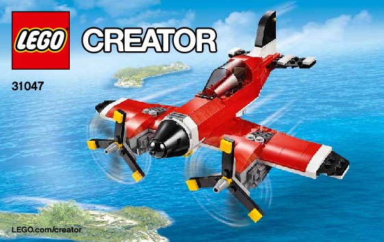 Instrucciones de Construcción - LEGO - Creator - 31047 - Avión con hélices: Page 1