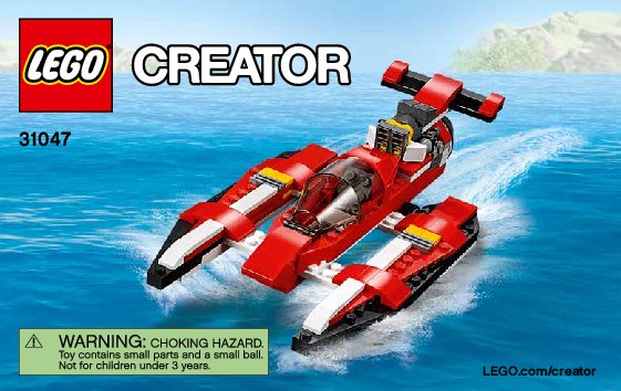 Instrucciones de Construcción - LEGO - Creator - 31047 - Avión con hélices: Page 1