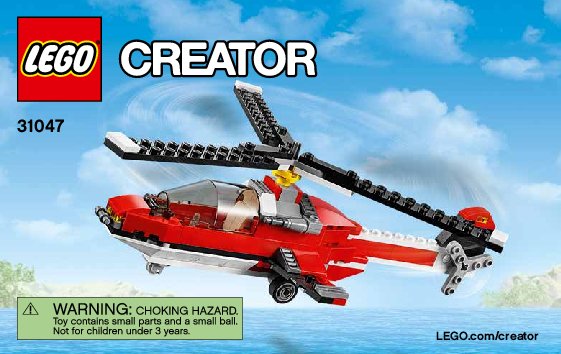 Instrucciones de Construcción - LEGO - Creator - 31047 - Avión con hélices: Page 1