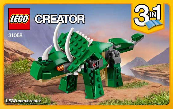 Instrucciones de Construcción - LEGO - Creator - 31058 - Grandes dinosaurios: Page 1