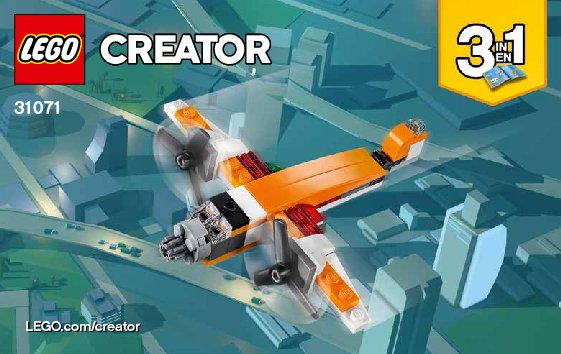 Instrucciones de Construcción - LEGO - 31071 - Drone Explorer: Page 1