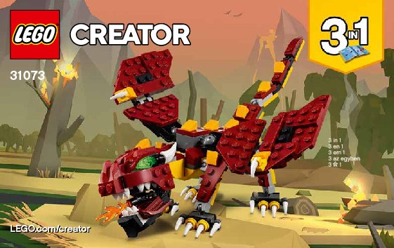 Instrucciones de Construcción - LEGO - 31073 - Mythical Creatures: Page 1