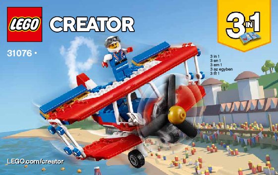 Instrucciones de Construcción - LEGO - 31076 - Daredevil Stunt Plane: Page 1