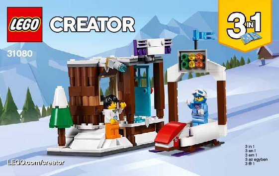 Instrucciones de Construcción - LEGO - 31080 - Modular Winter Vacation: Page 1