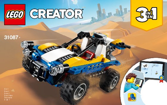 Instrucciones de Construcción - LEGO - 31087 - Dune Buggy: Page 1