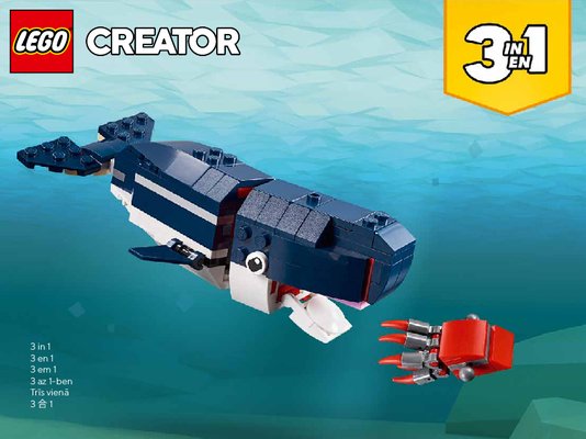 Instrucciones de Construcción - LEGO - 31088 - Deep Sea Creatures: Page 1