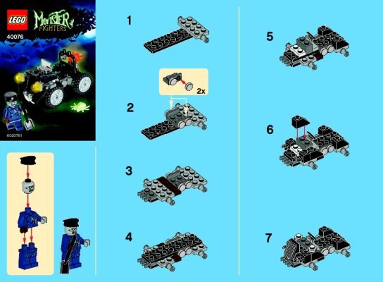 Instrucciones de Construcción - LEGO - 40076 - Zombie Car: Page 1