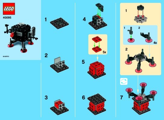 Instrucciones de Construcción - LEGO - 40095 - Monthly Minibuild February: Page 1