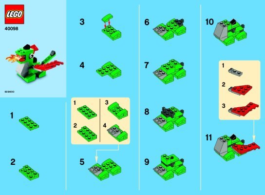 Instrucciones de Construcción - LEGO - 40098 - Monthly Minibuild May: Page 1