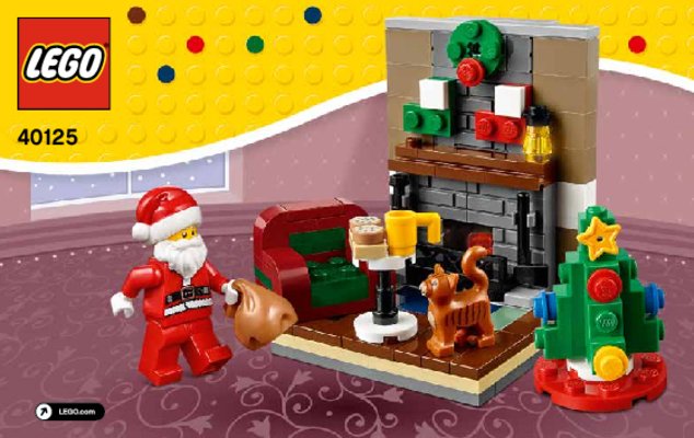 Instrucciones de Construcción - LEGO - 40125 - La visita de Papá Noel: Page 1