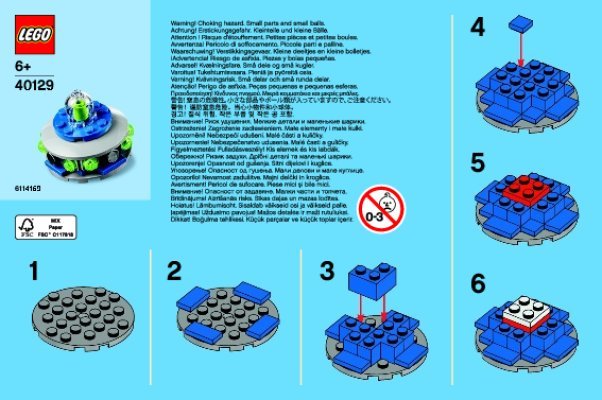 Instrucciones de Construcción - LEGO - 40129 - Monthly Mini Build April – UFO: Page 1