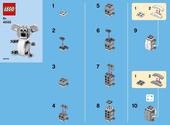 Instrucciones de Construcción - LEGO - 40130 - Monthly Mini Build May – Koala: Page 1