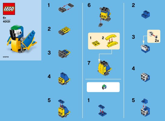 Instrucciones de Construcción - LEGO - 40131 - MMB June 2015 Parrot: Page 1