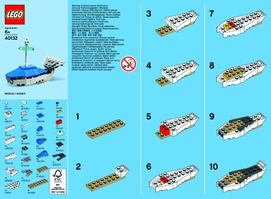 Instrucciones de Construcción - LEGO - 40132 - MMB July 2015 Whale: Page 1