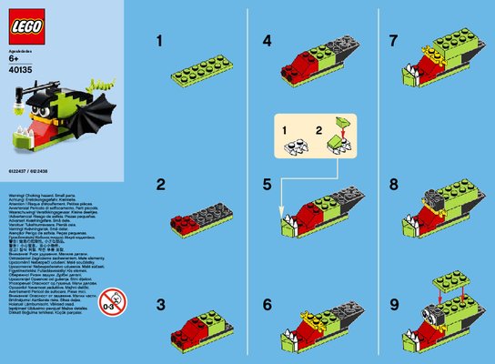 Instrucciones de Construcción - LEGO - 40135 - Monthly Mini Build October – Anglerfish: Page 1