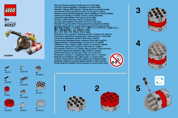 Instrucciones de Construcción - LEGO - 40137 - Monthly Mini Build December – Submarine: Page 1