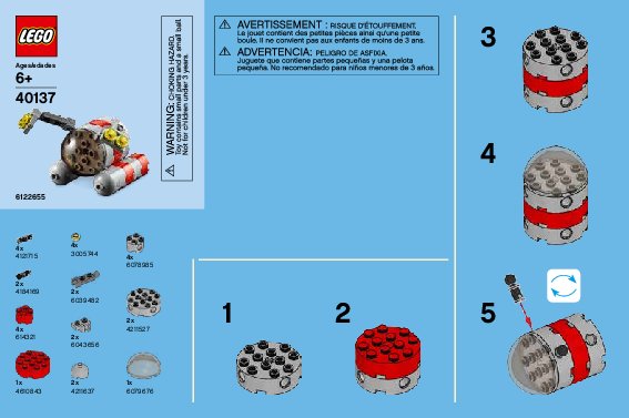 Instrucciones de Construcción - LEGO - 40137 - Monthly Mini Build December – Submarine: Page 1