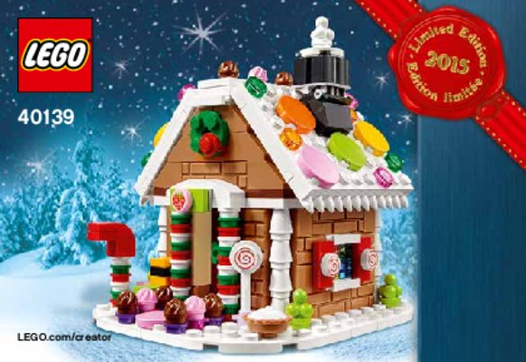 Instrucciones de Construcción - LEGO - 40139 - Gingerbread House: Page 1